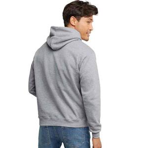 Sudadera con Capucha Gris para Hombre, Corte Regular, Color Sólido, Informal, 100% Algodón, Tejido French Terry - Product Image 3