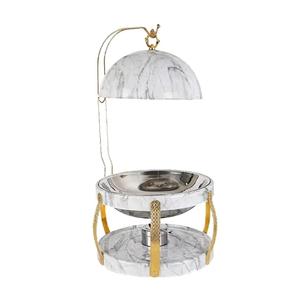 Recipiente para Calentar Comida Tipo Buffet, de Acero Inoxidable de Lujo, con Acabado Espejo, Antiadherente, Apto para Horno y Lavavajillas, con Tapa de 33 cm de Diámetro - Product Image 6