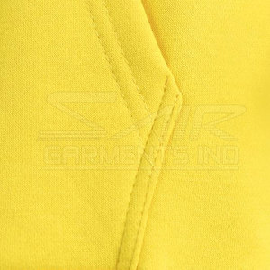Sweat-shirts pour hommes sur mesure, style unique, couleur jaune unie, basiques, à prix avantageux - Product Image 4