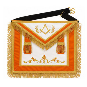 Tablier de maître maçon de haute qualité avec broderie fine, style classique, tissu doux pour les fonctions formelles et les occasions spéciales - Product Image 1