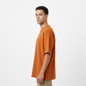 Camiseta Personalizada con Estampado DTG, Lavada, de Algodón Grueso, Estilo Casual, Manga Corta, para Hombre - Product Image 3