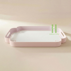 Plateau en laque vietnamienne de luxe, fait main, laque brillante, pour la décoration de resorts et de villas, fabricant OEM - Product Image 6