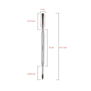 Empujador de Cutículas de Doble Cara para Empujar y Cortar Cutículas, Removedor de Cutículas, Limpiador para Manicura y Pedicura - Product Image 3