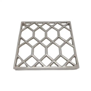 Sous-plat en métal en forme de feuille, en aluminium, finition antique argentée, résistant à la chaleur, support pour plats chauds, en promotion - Product Image 4