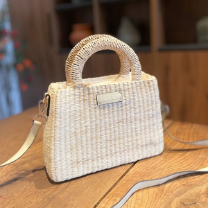 Luxury New Straw <b>Wicker</b> Handbags Straw Handbags for Women Ladies Woven Handbag Eco-Friendly Tote <b>Bags</b> Wholesale - Product Image 2