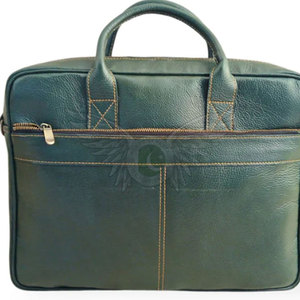 Sac à ordinateur portable décontracté et durable pour hommes et femmes, avec options de design personnalisé, en cuir véritable, à porter à l'épaule, couleurs et tailles personnalisables - Product Image 2