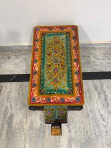 Handmade Wooden Animal <b>Stool</b> Coffee <b>Table</b> Tiger Design Hand Painted Accent <b>Table</b> Decorative Furniture Living Room Use - Product Image 6