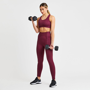 Ensemble de yoga deux pièces pour femmes, tenue de sport extensible pour l'entraînement, la gym et le fitness - Product Image 5