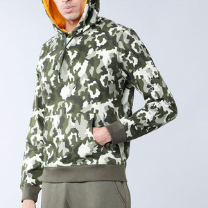 Sudadera con Capucha de Camuflaje para Hombre, Corte Regular, Tejido de Algodón, Informal, con Bolsillo Delantero, Estilo Otoñal - Product Image 5