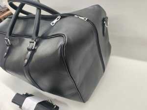 Sac de voyage unisexe vintage en cuir véritable de luxe, imperméable, léger, grand format, pour le week-end, personnalisable - Product Image 5