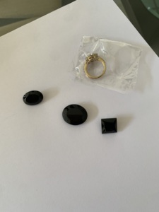 Pierres précieuses en onyx noir calibrées ou de taille libre - Product Image 3