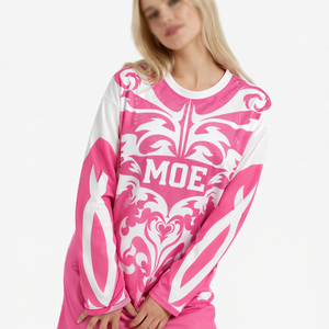 Vente en gros de maillots de football américain à manches longues pour femmes, en polyester léger, avec impression personnalisée, OEM, étiquette privée - Product Image 5