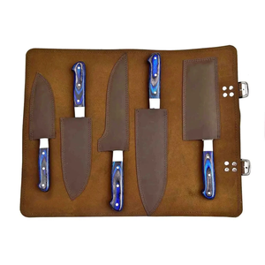 Coffret de couteaux de cuisine en acier Damas LEGACY BLADES avec logo personnalisé, collection Premium Chef, manche en bois, fabricant OEM ODM - Product Image 4