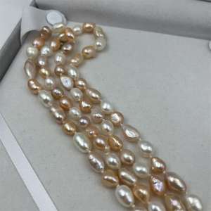 Simple yet Fashionable 8-9mm Freshwater Pearl Collarbone <b>Necklace</b> Versatile High-End <b>Long</b> <b>Necklace</b> Accessory - Product Image 3