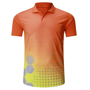 เสื้อโปโลซับลิเมชั่นผู้ชาย ผ้าโพลีเอสเตอร์พรีเมียม GSM น้ำหนักเบา เสื้อโปโลซับลิเมชั่นผู้ชาย ผ้าเนื้อเรียบ คุณภาพดี - Product Image 3