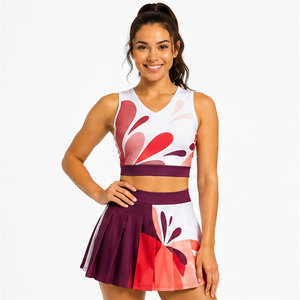 Uniforme de cheerleading élégant pour adultes avec une coupe confortable, couleurs et tailles personnalisées, 100% polyester pour les compétitions et les entraînements d'équipe - Product Image 1
