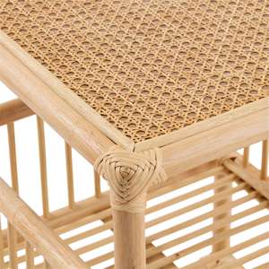 Nordic Style Natural Rattan <b>Shelving</b> Multi Tier Display Shelf For Children Toys Books Interior Home Decor <b>Box</b> Accent - Product Image 4