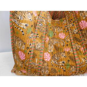 Bolso Tote de Algodón con Estampado Animal Estilo Boho de SR Exports, Hecho a Mano, con Cierre de Cremallera, Reutilizable, Bolso de Compras, Bolso Indio de Rajasthan, para Todas las Temporadas - Product Image 5