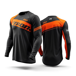 Maillot de moto respirant à séchage rapide en polyester, design OEM, pour course, cyclisme en plein air, motocross - Product Image 3