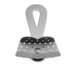 Instruments dentaires perforés d'acier inoxydable de plateau d'impression d'Ehricke de poignée de pivot - Product Image 1