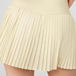 Best Factory Direct Supplier's Comfortable Women's 100% Polyester High Waist Mini Beaded <b>Wrap</b> Design <b>Skirt</b> - Product Image 3