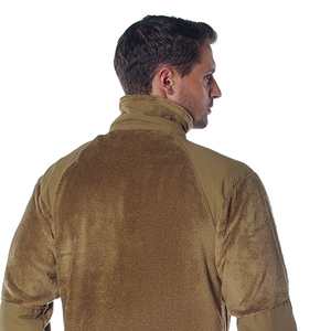 Men's Quarter-Zip Stand Collar <b>Fleece</b> <b>Jacket</b> Solid Color Casual Breathable Polyester Material Cotton <b>Lining</b> Regular Fit Winter - Product Image 5