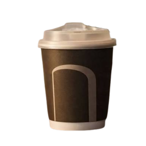 Gobelet à café à double paroi de qualité supérieure, 360 ml, écologique, pour emporter, 12 oz, compostable à domicile, anti-brûlure, compatible micro-ondes, gobelet de marque - Product Image 1