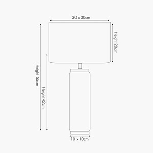 Refined Marble Living Room <b>Lamp</b> With Premium Cylindrical <b>Base</b> And Soft Relaxing Illumination Performance - Product Image 4
