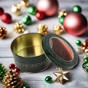 Bán buôn 150ml tinplate Hộp quà tặng trong suốt Thiết kế cửa sổ cho Kẹo sô cô la bánh quy bù đắp in ấn thực phẩm cấp vật liệu - Product Image 2