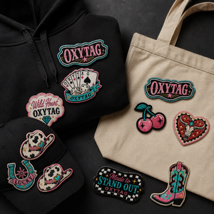 Ensemble de patchs brodés thermocollants Oxytag avec motifs de bottes de cowboy, de cœurs cerises et de cartes pour la décoration de vêtements à prix avantageux - Product Image 5