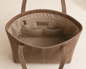 Sac fourre-tout minimaliste en daim, couleur unie, ouverture supérieure, sac à main pour femme, usage quotidien - Product Image 2