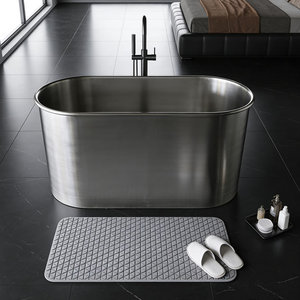 304SS Stainless Steel Cold Plunge Bathtub <strong>Ice</strong> <strong>Bucket</strong> for Athletes Recovery Indoor/Outdoor Free Standing 1-Person 126x66x76cm - Product Image 2
