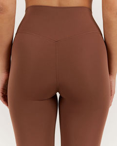 Leggings Capri sans couture à cordon de serrage pour femme, effet froncé aux fesses, pantalon de yoga personnalisé, taille haute élastique, séchage rapide, vente en gros - Product Image 6