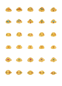 Anillos de Oro Sólido de 22K |   Anillos de Oro con Sello 916 de Diseño Tradicional y Moderno para Uso Diario, Regalos, Bodas, Cumpleaños y Aniversarios - Product Image 3