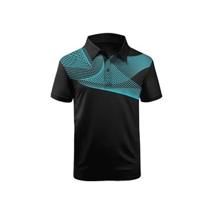 Camiseta de Tenis de Manga Corta Transpirable de Secado Rápido para Hombre, Último Modelo, Diseño Personalizable, Alta Calidad, 100% Poliéster, Venta al Por Mayor - Product Image 2