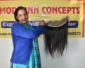 Venta al por mayor 100% Virgen Templo Vietnamita extensiones de cabello humano indio 13*4 Frontal recto estilo crudo sin procesar cabello humano - Product Image 4