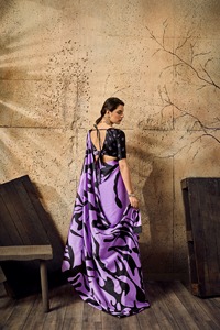 Premium Quality Satin Silk Digital Print Sarees for Women Soft Texture, Vibrant <b>Designs</b>, Ideal for Party Festive Wear - Product Image 1