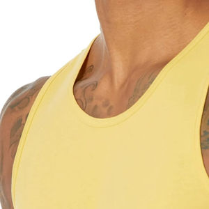 Camiseta sin mangas para hombre, la más vendida, servicio OEM, informal, para gimnasio, talla grande, transpirable, de secado rápido, con bordado a máquina. - Product Image 3