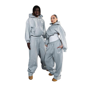Men's/Women's Letter embroidery Sweatsuit 2 Piece Long Sleeve Hoodie Sweatpants Y2K Hoodie <b>Set</b> - Product Image 1