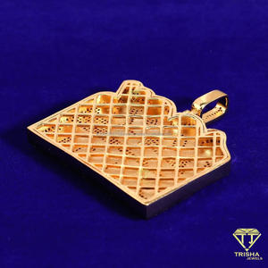 สร้อยคอจี้กำไรจาก100% สุดพิเศษ925เงินสเตอร์ลิงประดับด้วยเพชรไอซ์จากห้องแล็บของขวัญเครื่องประดับฮิปฮอป - Product Image 5