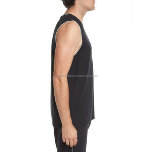 Débardeur de sport pour homme de haute qualité, coton et élasthanne, imprimé uni, style décontracté, débardeurs stringer pour la musculation, ventes chaudes - Product Image 3