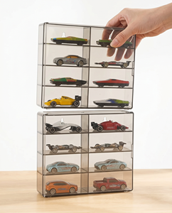 Elegante y Moderno Expositor de Acrílico Transparente para Modelos de Coches de Juguete, Caja de Almacenamiento Apilable a Prueba de Polvo, Estuche de Protección para Coleccionables - Product Image 5