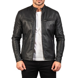 Wholesale Price <b>Men</b> <b>Leather</b> <b>Jacket</b> Hot Selling Anti Wrinkle Durable Material <b>Men</b> <b>Leather</b> <b>Jacket</b> with Fully Customized made - Product Image 1