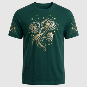 Camiseta Lisa de Algodón 100% de Corte Regular, Peso Pesado, para Hombre, con Logotipo Personalizado, Serigrafía y Pedrería, Venta al por Mayor - Product Image 3
