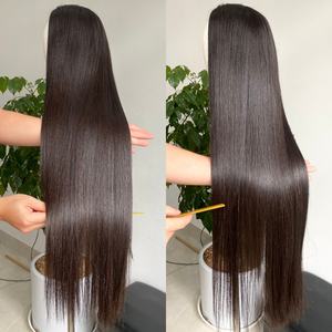 Venta al por mayor HD/Swiss Lace Frontal Wig Bone Straight Hair Bundles 100% Raw Extensiones de cabello vietnamita de hasta 40 pulgadas - Product Image 4