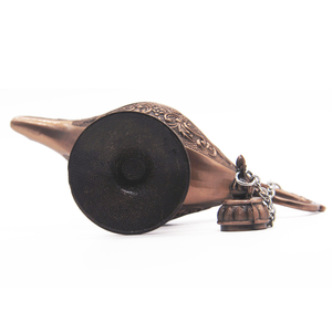 Lampe à huile Aladdin en laiton avec finition antique, lampe décorative du Genie pour la décoration intérieure de la maison, collection culturelle, mariage - Product Image 4