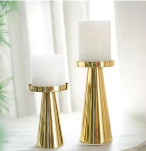 Portavelas Metálico Vintage para Navidad, Decoración Festiva para el Hogar, Celebraciones, Restaurantes, Hoteles y Eventos - Product Image 1