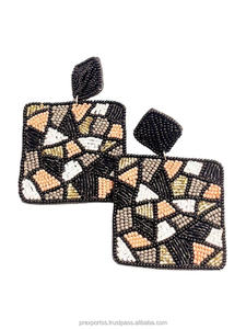 Pendientes de Aro de Agradecimiento al Maestro, con Temática Escolar ABC, Pizarra, Manzana y Lápiz, Hechos a Mano, Joyería para Fiestas, Venta al por Mayor - Product Image 2