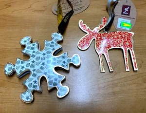 ของประดับต้นคริสต์มาสทำจากไม้และโลหะสินค้ามาใหม่ของตกแต่งคริสต์มาสที่แขวนแบบแปลกใหม่ - Product Image 3