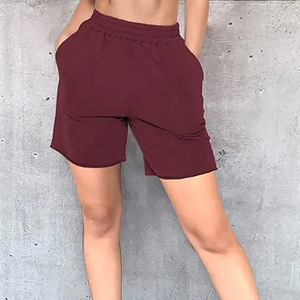 กางเกงขาสั้นผู้หญิงผ้าฝ้าย ระบายอากาศดี แห้งเร็ว มีสินค้าพร้อมส่ง MOQ ต่ำ สไตล์ล่าสุด ใส่สบาย รับผลิตแบบ OEM ODM - Product Image 1